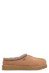 Ugg Tasman Beige Mules With Embossed Logo In Suede Woman In Brown