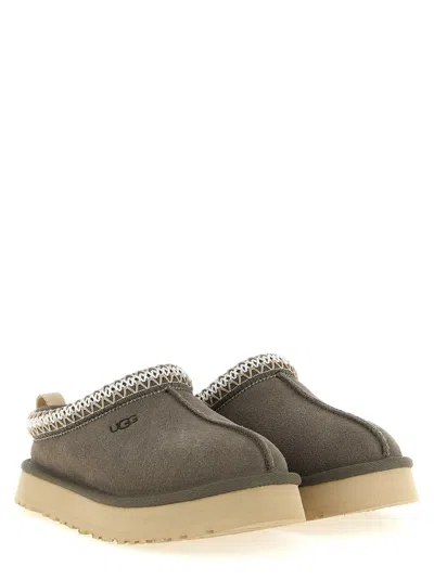 Ugg Kids' Braided Suede Sabots In Gray
