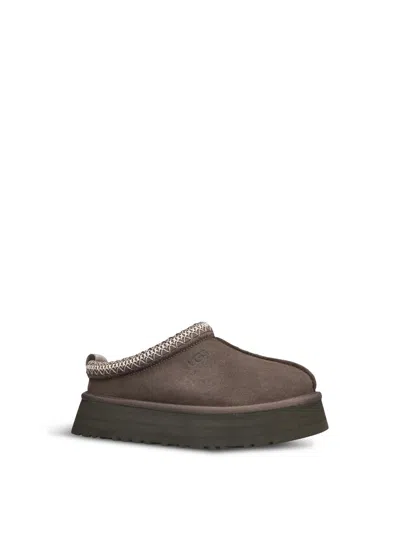 Ugg Tazz Suede Slip Ons Molasses In Dark Brown