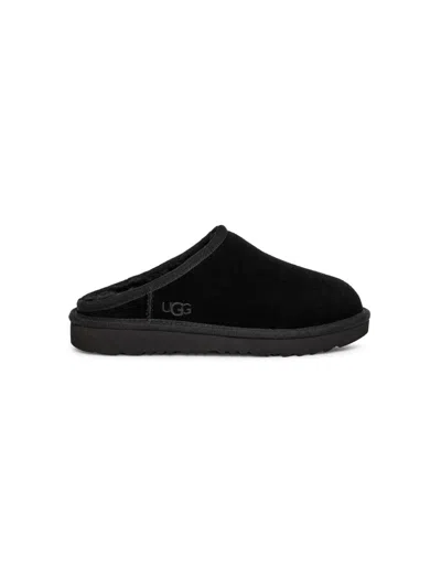 Ugg Kids' Tazz Suede Slippers In Black