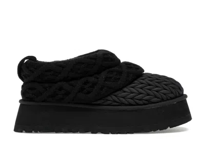 Pre-owned Ugg Tazz Villa Knit Slipper (women's) Sneakers In Black