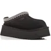 Ugg Tazz Womens Embroidered Slip On Slide Slippers In Black