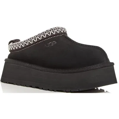 Ugg Tazz Womens Embroidered Slip On Slide Slippers In Black