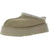 Ugg Tazz Womens Embroidered Slip On Slide Slippers In Green