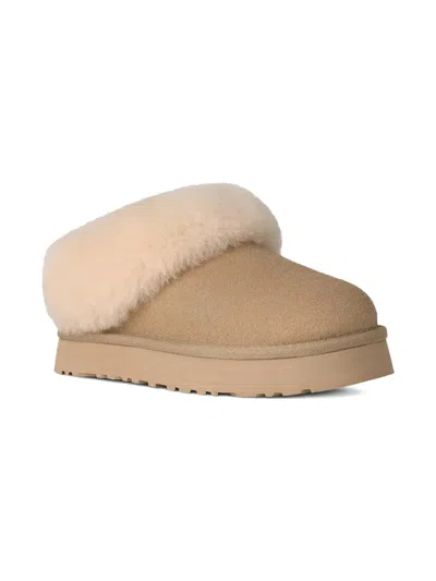 UGG TAZZELLE FUR-TRIM SLIPPERS