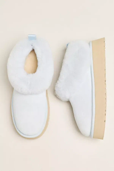 Ugg Tazzelle Platform Slippers In White