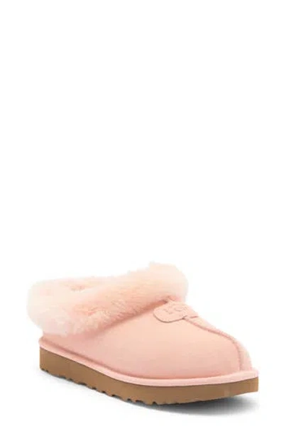 Ugg ® Tazzette Genuine Shearling Collar Slipper In Pink