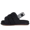 Ugg (td)  Fluff Yeah Slide 'black' In Multi