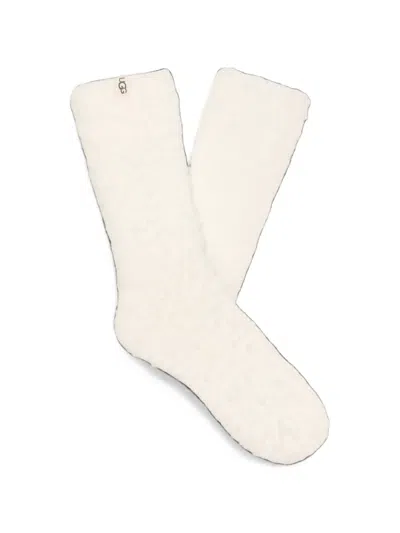 Ugg Teddi Cozy Crew Socks In Neutral