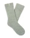 Ugg Teddy Cozy Crew Socks In Gray