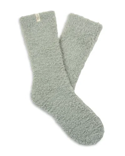 Ugg Teddy Cozy Crew Socks In Gray
