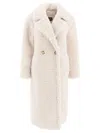 Ugg Gertrude Faux-shearling Coat In White