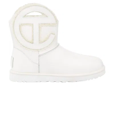 Pre-owned Ugg Telfar X  Logo Mini Boot 'crinkle - White' | Men's Size 13