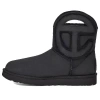 Ugg Telfar X  Logo Mini Cozy Soft Unisex Black