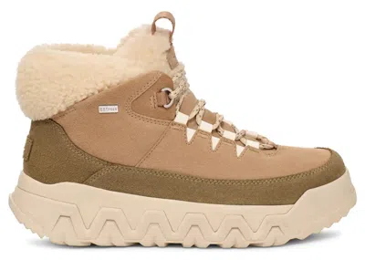 Pre-owned Ugg Terretrail Cozy Lace Boot (women's) Sneakers In Sand