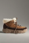 Ugg Terretrail Cozy Lace-up Boots In Beige