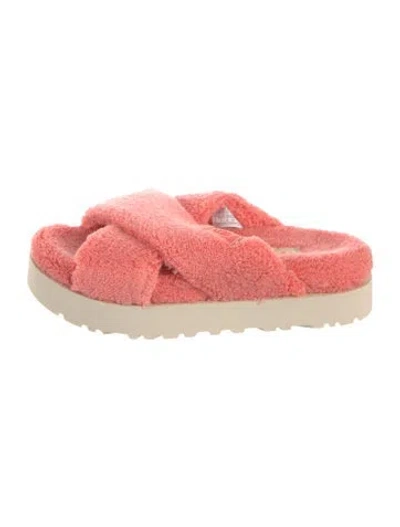Pre-owned Ugg Terry Cloth Slides W/ Tags In Pink