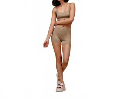 Ugg Tesla Ribbed Lounge Bralette In Silver Taupe In Brown