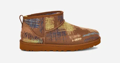 Ugg ® The Elder Statesman Classic Ultra Mini Sheepskin Classic Boots In Brown