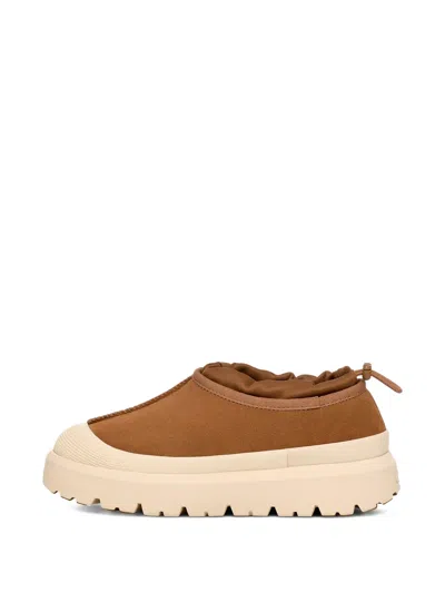 Ugg Thick Sole Adjustable Sneakers In Brown