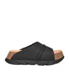 Ugg Thick Sole Slippers In Black