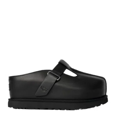 Ugg Thick-soled Muller Shoes In Black