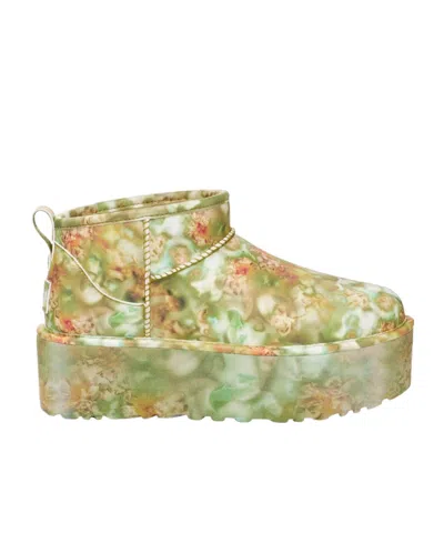 Ugg Thick Soled Short Boots In Nude