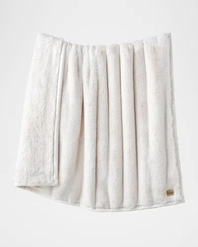 Ugg Tidal Throw Blanket In White