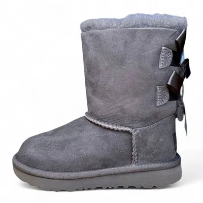 Ugg Kids' Toddler Bailey Bow Ii Boot In Grey In Gray