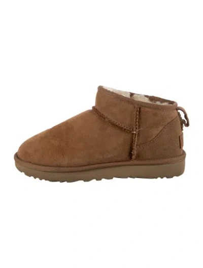 Pre-owned Ugg Babies' Toddler Boy's Classic Ultra Mini Boot In Brown