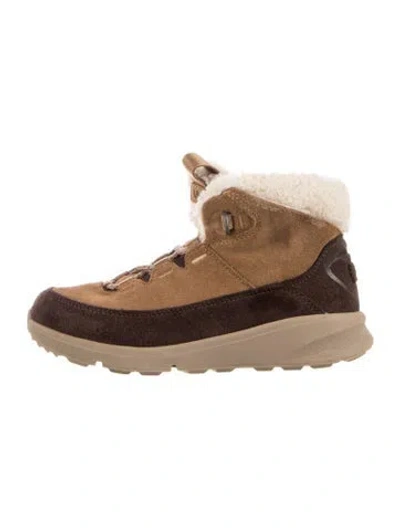 Pre-owned Ugg Babies' Toddler Boys' Patterned Trail Boots In Brown