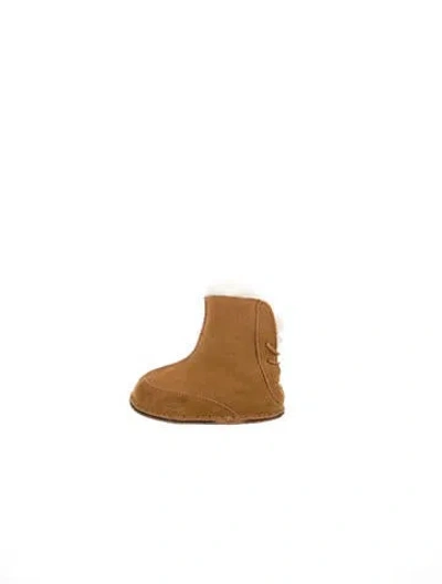Pre-owned Ugg Toddler Girls' Baby Boo Booties In Brown