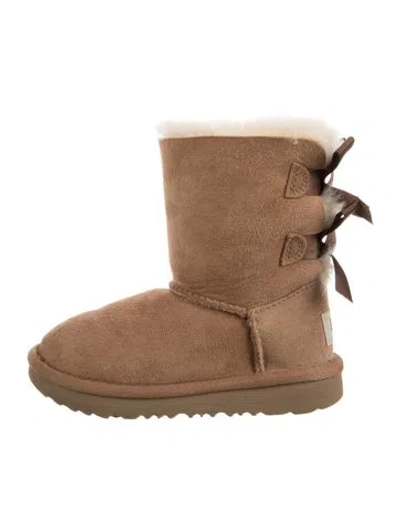 Pre-owned Ugg Babies' Toddler Girls' Bow Accent Boots In Neutrals