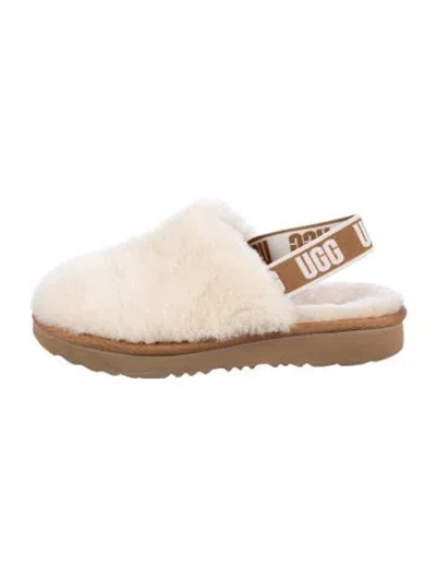 Pre-owned Ugg Babies' Toddler Girls Branded Slingback Shoes In Neutral
