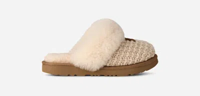 Ugg ® Toddlers' Cozy Ii Knit Sheepskin Slippers In Cream In Neutral