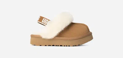 Ugg ® Toddlers' Funkette Sheepskin Slippers In Chestnut In Brown