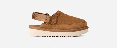 Ugg ® Toddlers' Goldenstar Clog Suede Shoes In Chestnut In Brown