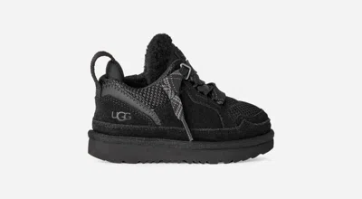 Ugg ® Toddlers' Lowmel Suede/textile Shoes In Black