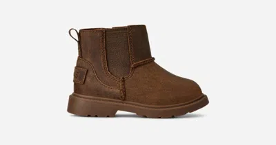 Ugg ® Toddlers' Perry Weather Chelsea Leather Boots In Walnut In Brown