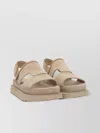 Ugg Toe Open Sole Textured Detailing Stitch