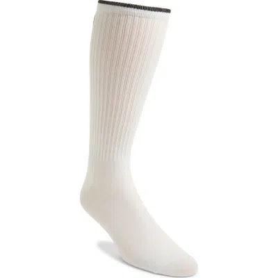 Ugg ® Trent Cotton Blend Crew Socks In White