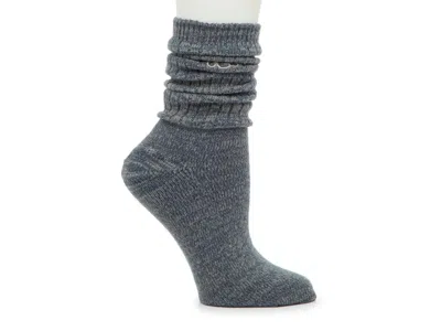 Ugg Trey Rib Knit Crew Socks In Gray