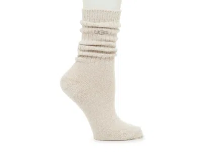 Ugg Trey Rib Knit Crew Socks In Neutral