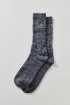 Ugg Trey Ribbed Knit Crew Sock In Black, Men's At Urban Outfitters In Multi