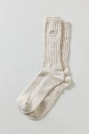 Ugg Trey Ribbed Knit Crew Sock In White Pepper, Men's At Urban Outfitters In White