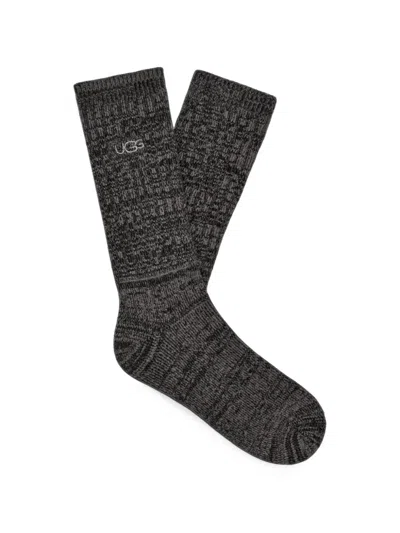 Ugg Trey Rib-knit Socks In Gray