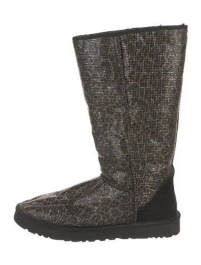 Pre-owned Ugg Tweed Pattern Boots
