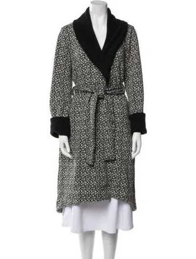 Pre-owned Ugg Tweed Pattern Coat In Gray