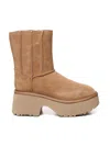 Ugg Twin Seam New Heights Boots In Suede In Chestnut