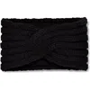 Ugg Twist Cable Knit Head Wrap In Black
